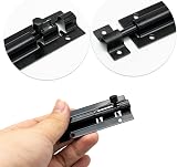 SZXMDKH Stainless Steel Door Lock Bolt Latch Black 3 Inch for Bathroom Shed view 3