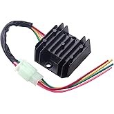 Rectifier 4 Wires Voltage Regulator Compatible with Motorcycle Boat Motor Pump ATV GY6 50 150cc Scooter Moped JCL NST TAOTAO