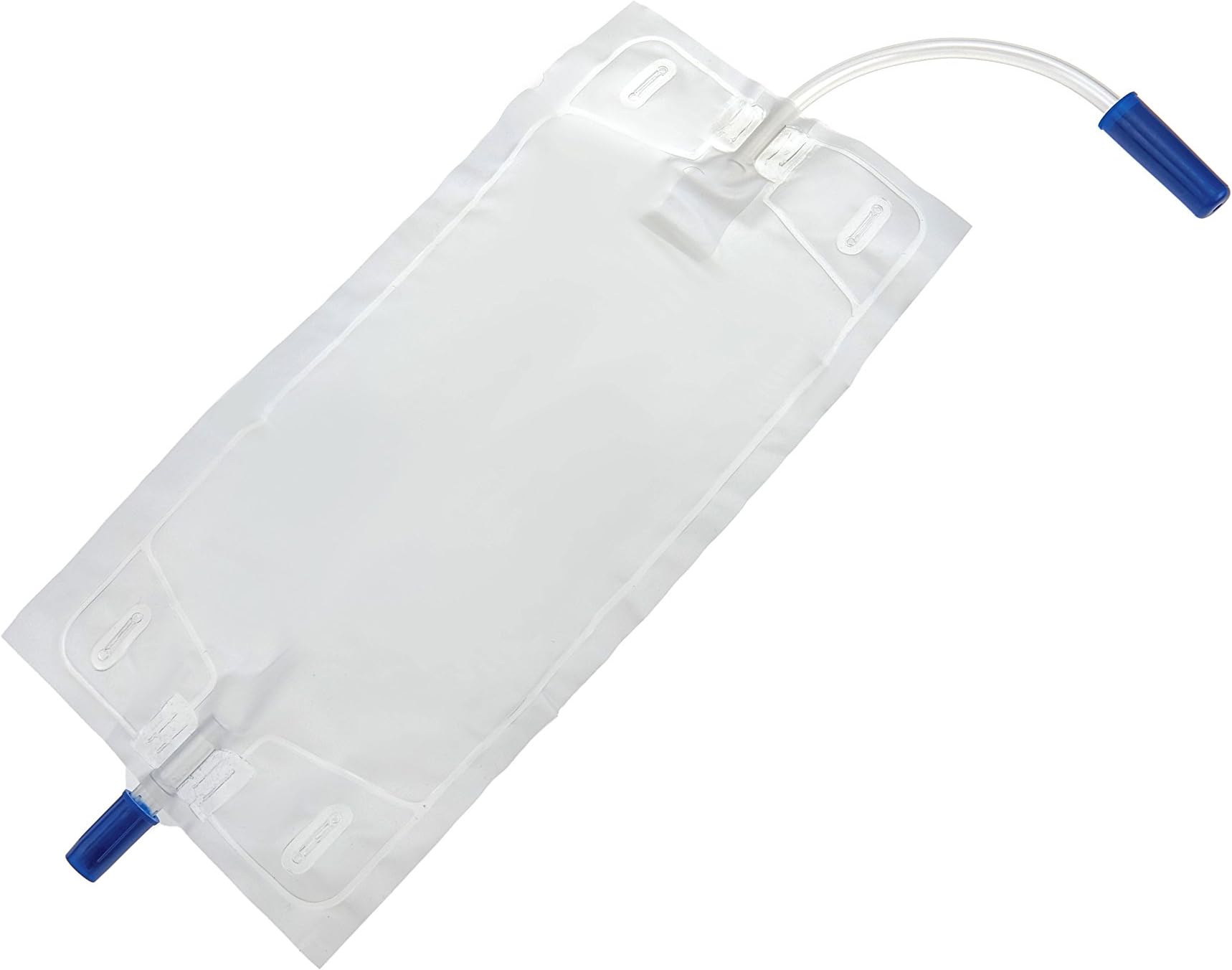 Pack of 10 Urine Leg Bag 750 ml, and Drainage Tap with Valve Hose 15 cm Sterile Urine Bag Romed CE
