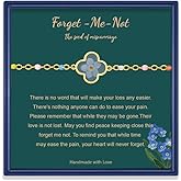 AINILOVE Miscarriage Gifts for Mother, Forget Me Not Flower Miscarriage Bracelet for Women Memorial to Stillborn Grief Sympathy Gift