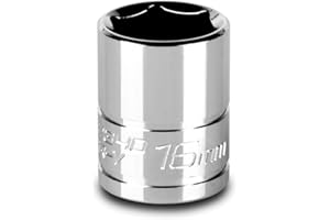 Capri Tools 16 mm Shallow Socket, 3/8-Inch Drive, 6-Point, Metric