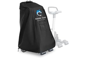 Aacabo Caddy Cover,Robotic Pool Cleaner Cover, Outdoor Waterproof Caddy Cover,Fits Most Brands Robotic Pool Cleaner-Black Pattern