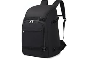 Octsky Ski Boot Bag, 50L Ski Boot Travel Backpack Snowboard Boot Bag for Ski Helmet, Goggles, Gloves, Skis, Snowboard & Accessories, Black