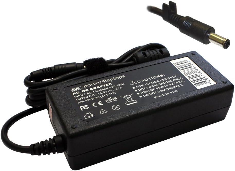 Power4Laptops AC Adapter Laptop Charger Power Supply Compatible with Dell Vostro 14 5481, Dell Vostro 14 5490, Dell Vostro 15 3000, Dell Vostro 15 3549, Dell Vostro 15 3558