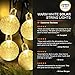 SOLVAO Solar Globe String Lights (30 LED) - Waterproof Outdoor Decorative Lighting for Your Patio, Garden, Deck, Umbrella or Camping Trip - Create an Inviting Warm White Atmosphere Powered by The Sun