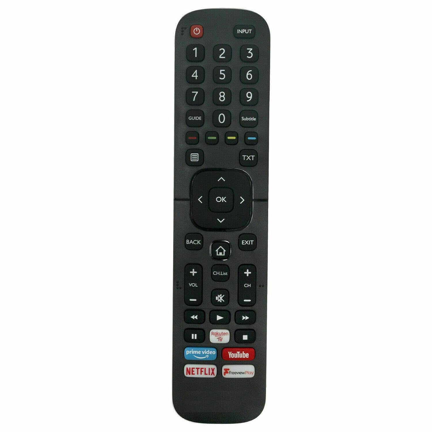 EN2BO27H Replacement Remote Control Compatible With Hisense H32B5600UK H40B5600UK H43B7100 H50B7100 H50B7100 H55B7100 H65B7100 H75B7510UK 4K UHD TV