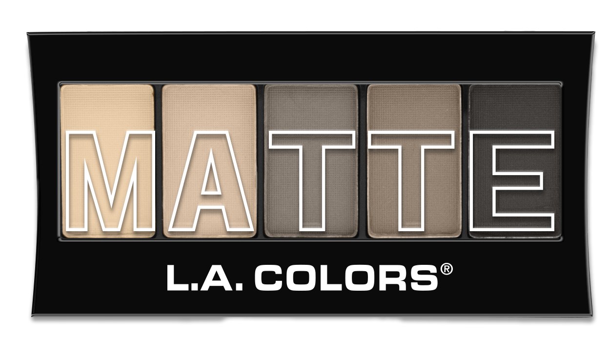 L.A. Colors 5 Color Matte Eyeshadow, Nude Suede, 0.08 Ounce