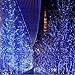 Excelvan Safe Low Voltage 24V 8 Modes 500 LEDs 100m/328ft Dimmable String Lights Fairy Lights DC Transformer with Transparent String for Bedroom Patio Garden Gate Yard Party Wedding(White+Blue)