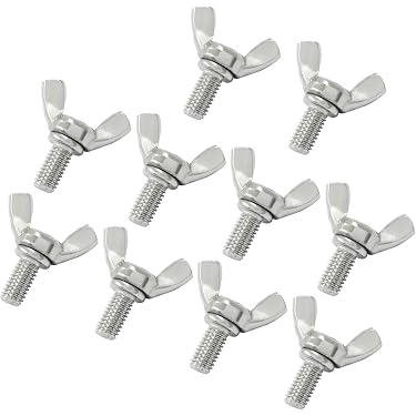CERPXFF-40Pcs 1/4-20 X 20mm Furniture Screw In Nut Threaded Wood Inserts Bolt Fastener Connector Hex Socket Drive Wood Furniture Assortment With Hex Spa