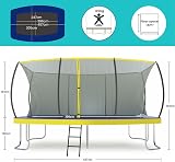 ZERO GRAVITY Ultima 5 Rectangular Trampoline 15ft x 10ft with Safety Net view 2
