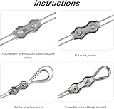 Rybtd 24PCS M3 Wire Rope Clamp Duplex 304 Stainless Thimbles 2mm Cable Fastener view 3