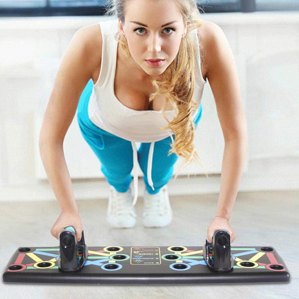 Queenic 14 in 1 Multifunctional Family Push-Ups Support，Creative Pattern Push-Up Board，Home Fitness Equipment，Strength Trainer Gym Fitness Exerciser