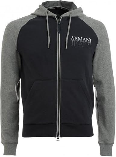 armani jeans grey hoodie
