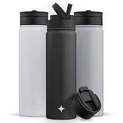 JoyJolt Triple Insulated Water Bottle with Straw