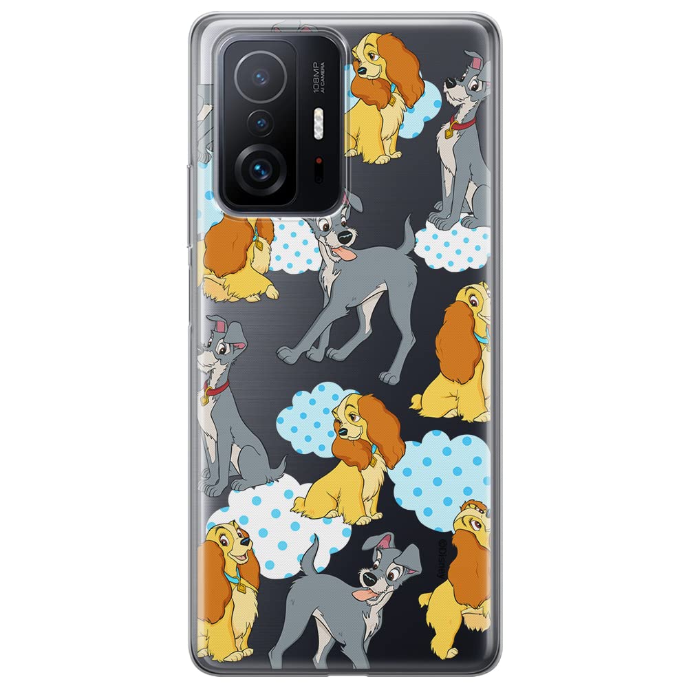 ERT GROUP mobile phone case for Xiaomi 11T 5G / 11T PRO 5G original and officially Licensed Disney pattern Lady and the Tramp 004 adapted to the shape of the mobile phone, partially transparent