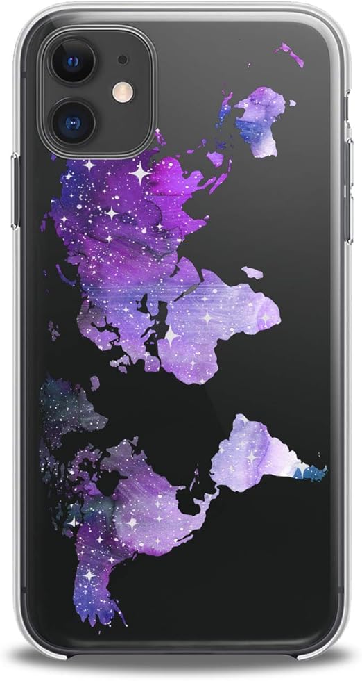 Amazon Com Lex Altern Case Compatible With Iphone 12 Mini 5g 11 Pro Xs Max Xr 8 X 7 Plus 6 Se 5 Pattern Lightweight Purple Space Kids Slim Fit Stars Art Cover