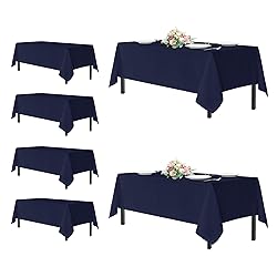 sancua Rectangle Tablecloths for 6 Foot Tables, 6