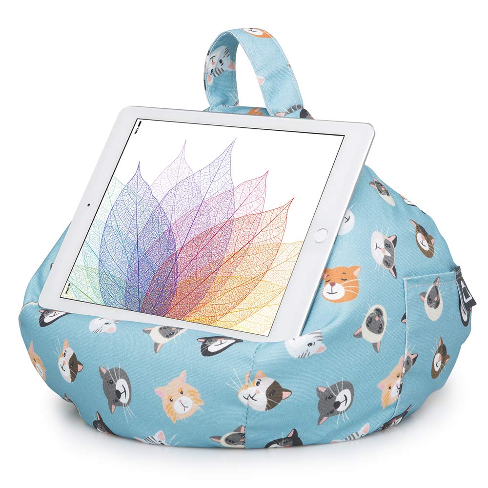 iBeani iPad & Tablet Stand / Bean Bag Cushion Holder for All Devices / Any Angle on Any Surface - Cool Cats — image 1