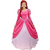 Naywig Mermaid Princess Dress Ariel Costume Halloween Party Cosplay Birthday Dress Up For Women