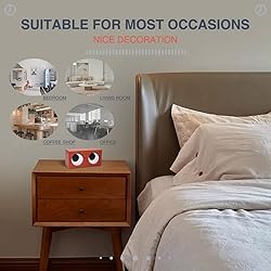 MENG ZHI AO Desktop Big Eyes Clock Rotating Eyes