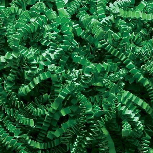 Crinkle Cut Paper - Premium Quality - 1 lb. - Very Fine Cut (Green)