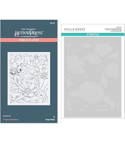 Amazon.com: Spellbinders BD-0835 Floral Celebration Press Plate