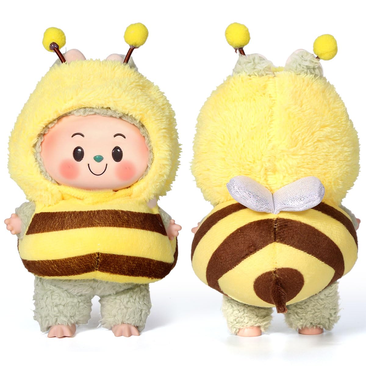 Photo 1 of AICase for Labubu Clothes/for Labubu Outfits,Bee Clothes Set for 17cm Lububu Doll,2 Piece Set Hat Clothing for LA BUBU, Boys and Girls Stylish Adorable Dolls Clothes Accessories (No Doll)