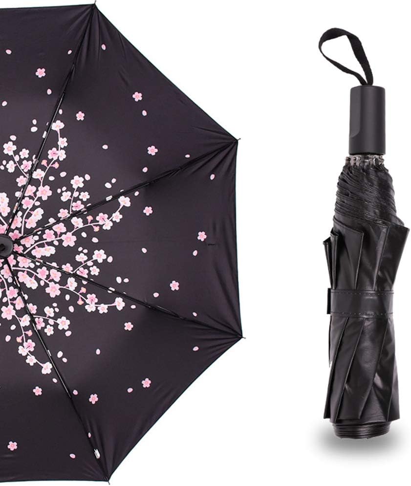 UELEGANS Travel Umbrella 8 Ribs Windproof Unbreakable Quick Dry Sun