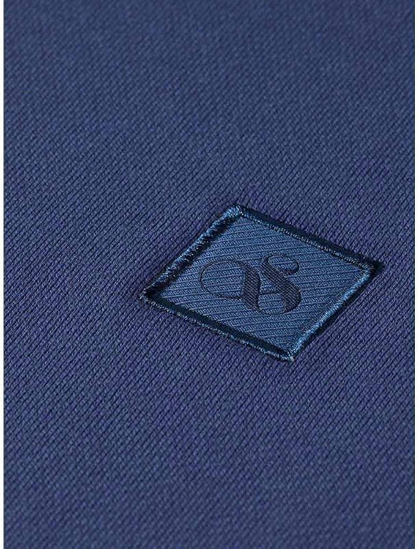 Herren Essential Badge Logo Hooded Sweatshirt, Oceana, M EU
