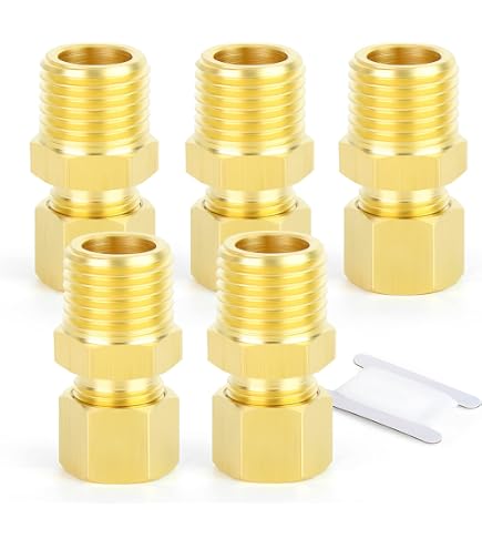 Pipe Fitting, Flare Connector, Lead Free Brass, 3/8-In. Flare x 3/8-In. FPT