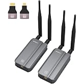 SVBONY TransAir3 Wireless HDMI Transmitter &amp; Receiver with IR for Home Use | 1080P 60fps HD Video Output, Plug and Play , 1000FT, 9 Channels 5.8G Auto-Tuning, Dual Hdmi Output &amp; Loop Out
