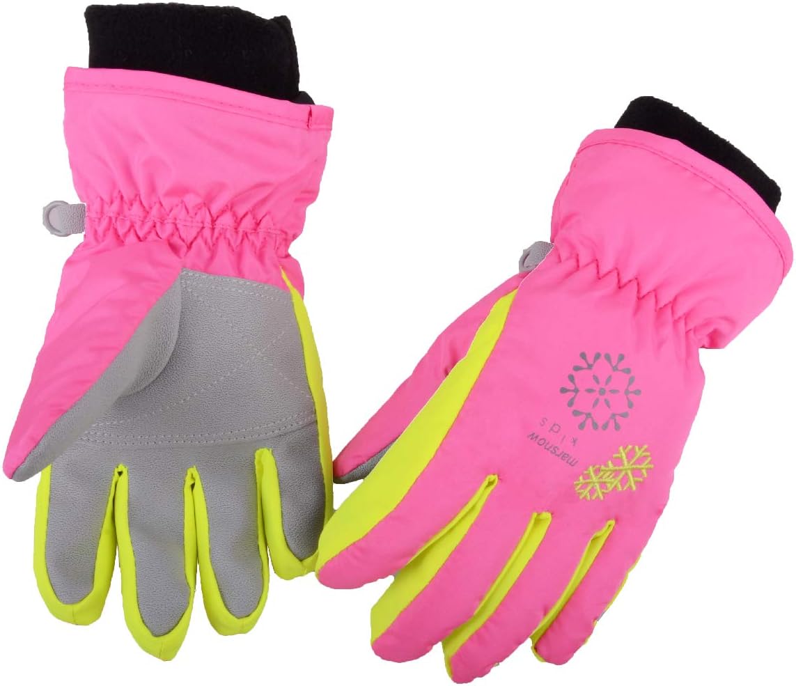 Azarxis Kids Children Snow Gloves Winter Windproof Ski Gloves for Snowboarding, Sledding