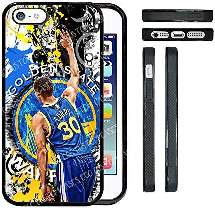 (iPhone 5/5s) EGO CUSTOM CASES Stephen Curry Golden State Warriors Fan Art TPU Rubber Silicone Phone Case