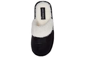 Lucky Brand Boy's Fleece Clog Micro Suede Tab Slippers – Warm and Comfortable Indoor Footwear