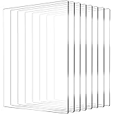 8 Packs Standard Cutting Pads Clear Acrylic Die Cutting Plates, Transparency Cutting Pads for Embossing Crafting, Standard Cutting Pads for Die Cutting Machine(8.7x6.1inches)