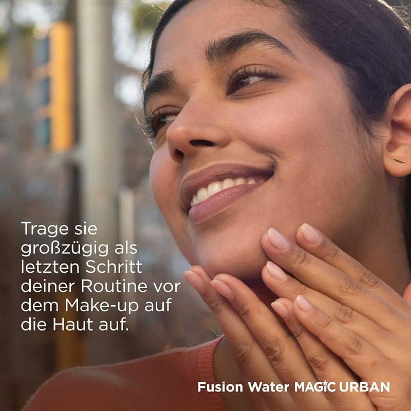 Isdin fotoprotetor fusion water urban fps 30 - protetor solar facial ultraleve de uso diário para ambientes urbanos, proteção uva, luz azul e antipoluição, 50 ml