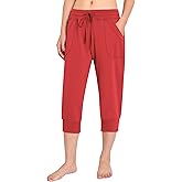 Weintee Women's Capri Joggers Jersey Sweatpants