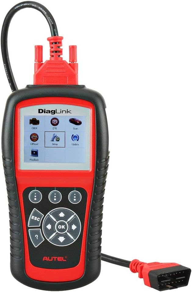 Autel diagnosis device, DIY version of MD802 engine/ABS/SRS/gear and EPB, oil service, code reader reset, Autel DiagLink