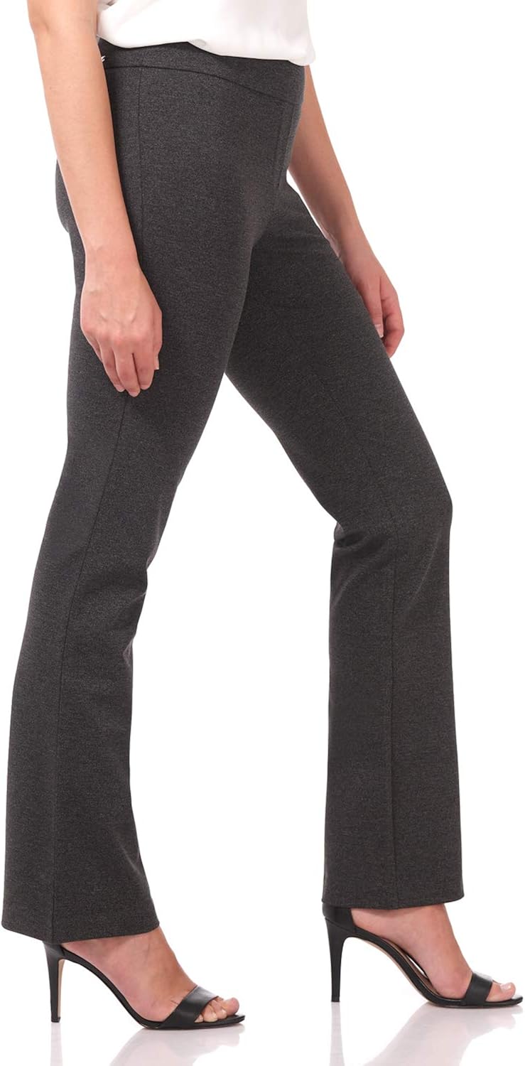 Rekucci Women's All-Season Cooling-Knit Bootcut Pant with Tummy Control at  Women’s Clothing store