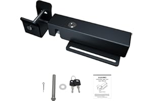 JUJIANG JUJAING DS-02 Universal Automatic Electric Gate Lock for 12-24V DC Swing Gate Opener Electromagnetic Gate Lock for Gate Operator System Device Safe Security Outdoor Closer Gate Lock