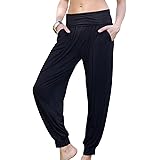 Dokotoo Womens Soft Casual Drawstring Tie Elastic Waist Loose Jogger Pants with Pockets