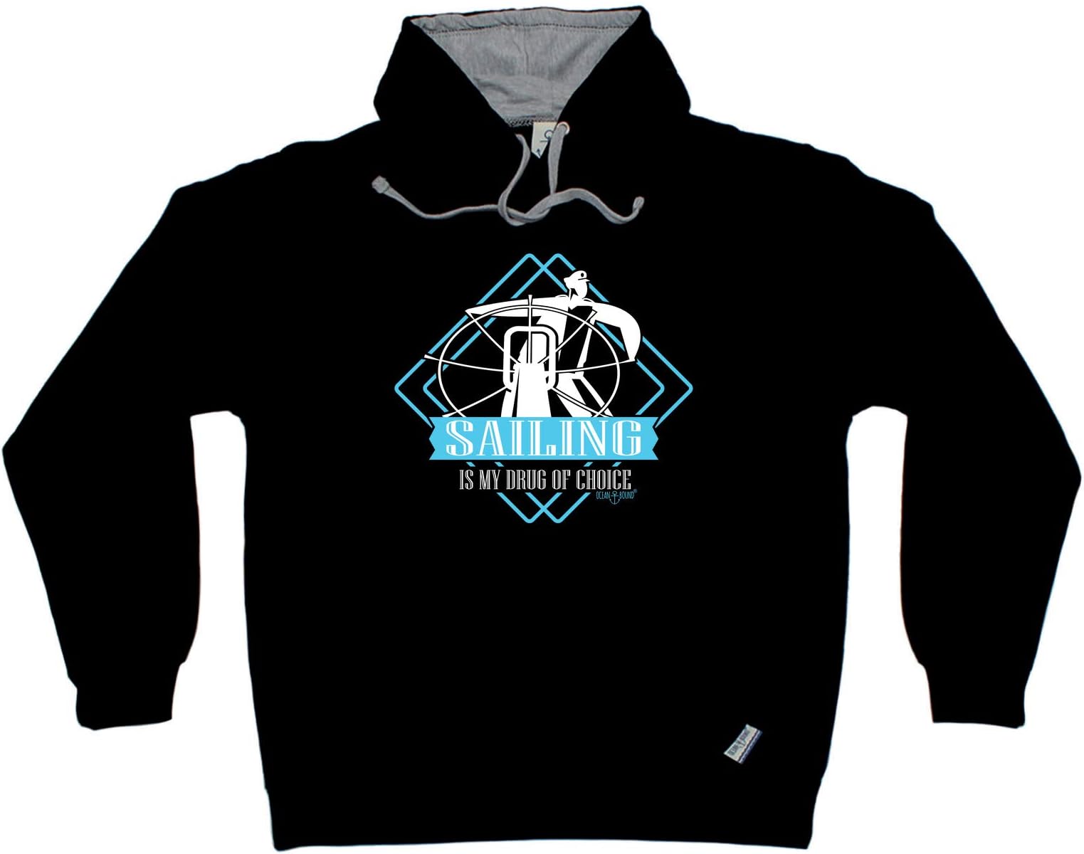 Ocean Bound Sailing Boating Hoodie - Drug of Choice Hoody Jumper Novelty Funny Clothing