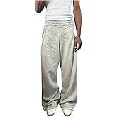 RoseSeek Men's Baggy Sweatpants Ripped Elastic Waist Wide Leg Lounge Sweat Pants Joggers Track Pants