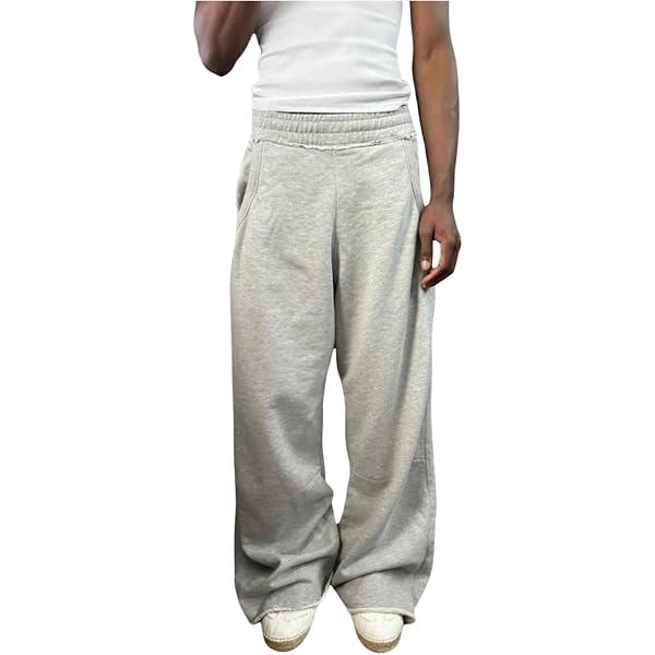 GORGLITTER Boys Baggy Cargo Pants - Y2K Wide Leg Joggers With Drawstring Waist, Casual Streetwear For Kids 8-16 Years
