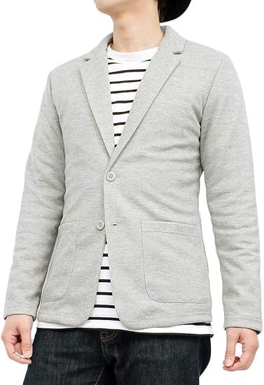 Amazon アールイー Re 大きいサイズ テーラードジャケット メンズ ストレッチ ポンチ素材 スウェット 2b ジャケット コート ジャケット 通販