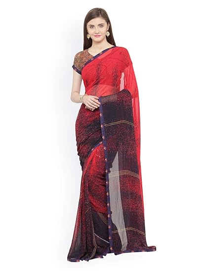 Shaily Womens Embellished Georgette Saree[SHREYA1062SSSR04_Pink]