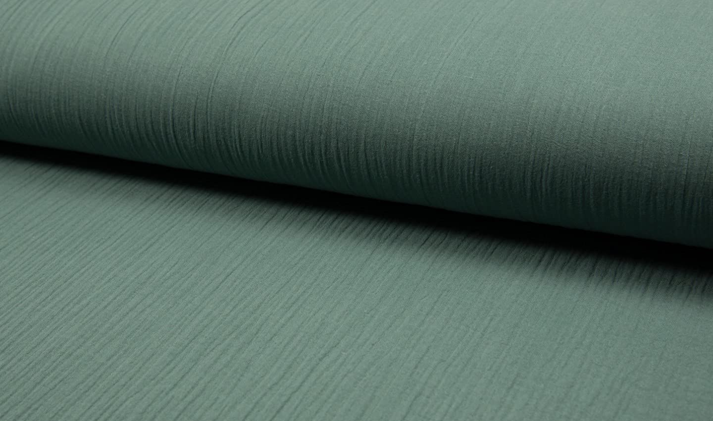 Bambino Double Gauze Muslin Fabric Material New Dusty Green, 1Mtr - 140cm x 100cm