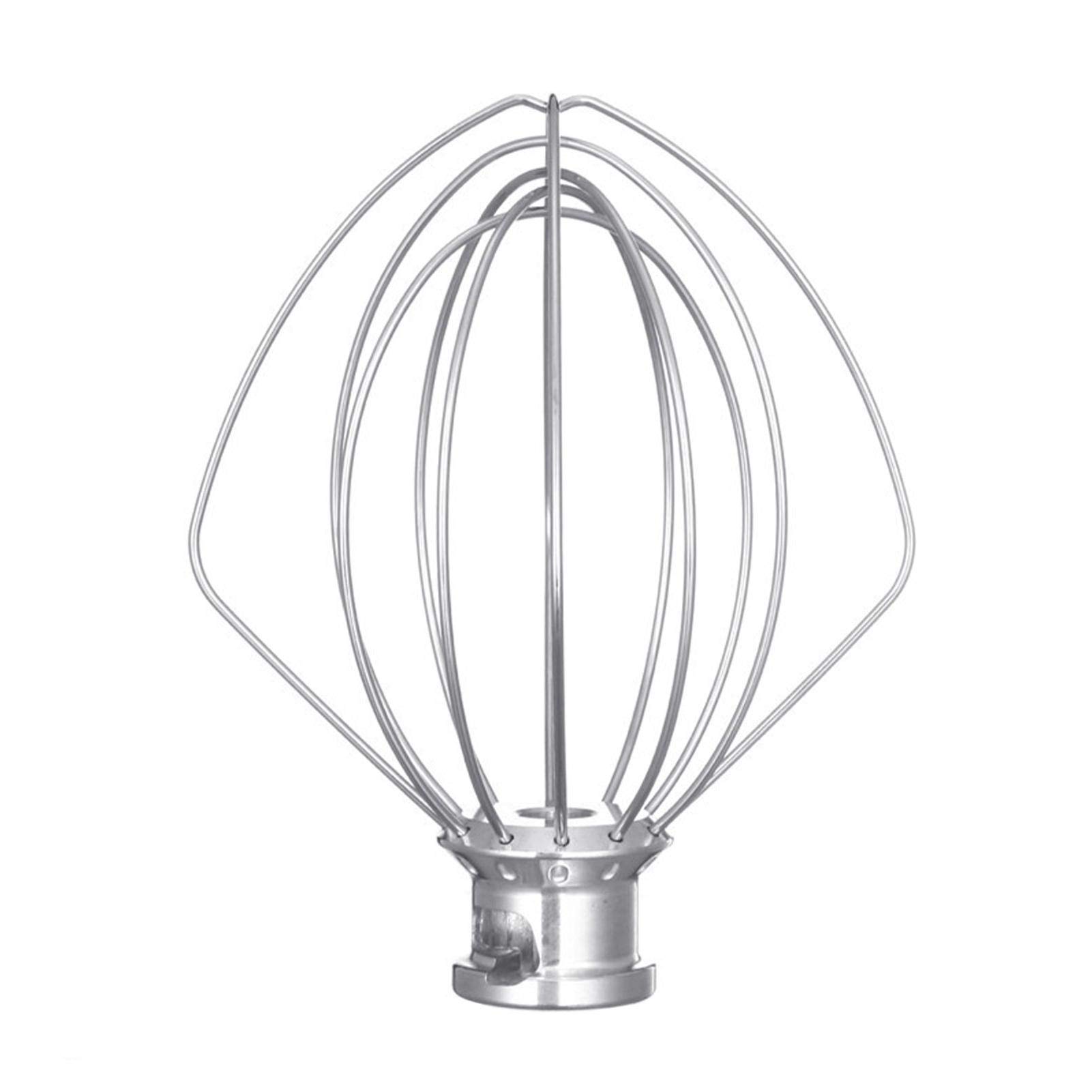 Stainless Steel Wire Whip Attachment, Tilt-Head Stand Mixer Whisk Attachment, Polished Homemade Egg Cream Stirrer, Flour Cake Balloon Whisk