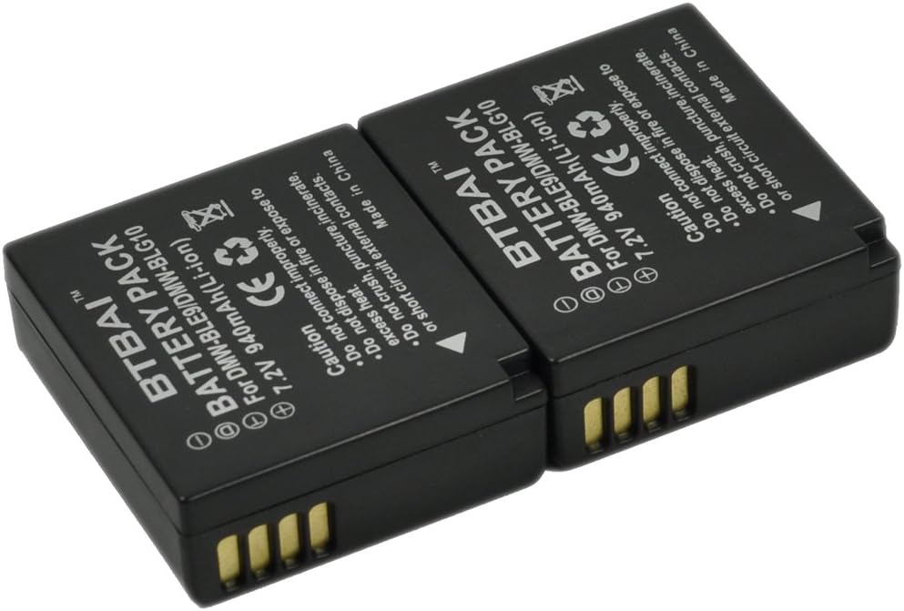BTBAI 2x DMW-BLE9 Camera Battery+Charger AC Single For DMWBLE9 DMW-BLE9E BLE9GK DMW-BLG10 DMW-BLG10E BLG10GK BLG10PP Lumix DMC-G1x GF2 GF2C GF2W GF2WK GF2WW GF6 GF6K GF6R GF6T GF6W GF6X LX100 k1a - Image 3