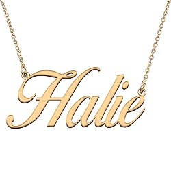 HUAN XUN Customized Custom Simple Any Name Necklace